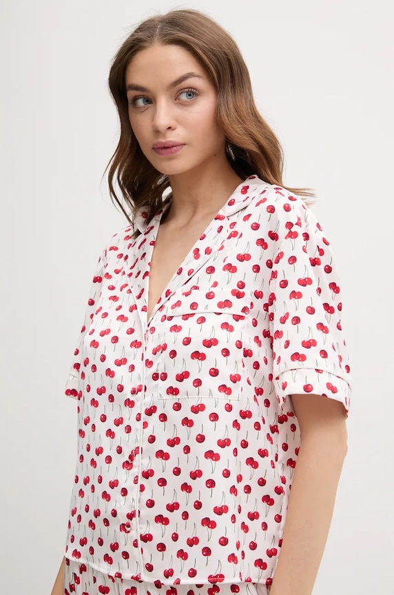 Pyžamová košeľa Abercrombie & Fitch béžová KI146.5049.508