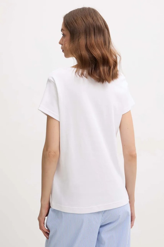 Lauren Ralph Lauren tricou din bumbac ILN62373 alb AW25
