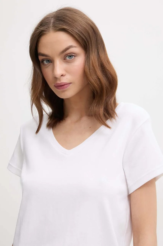 Îmbrăcăminte Lauren Ralph Lauren tricou din bumbac ILN62373 alb