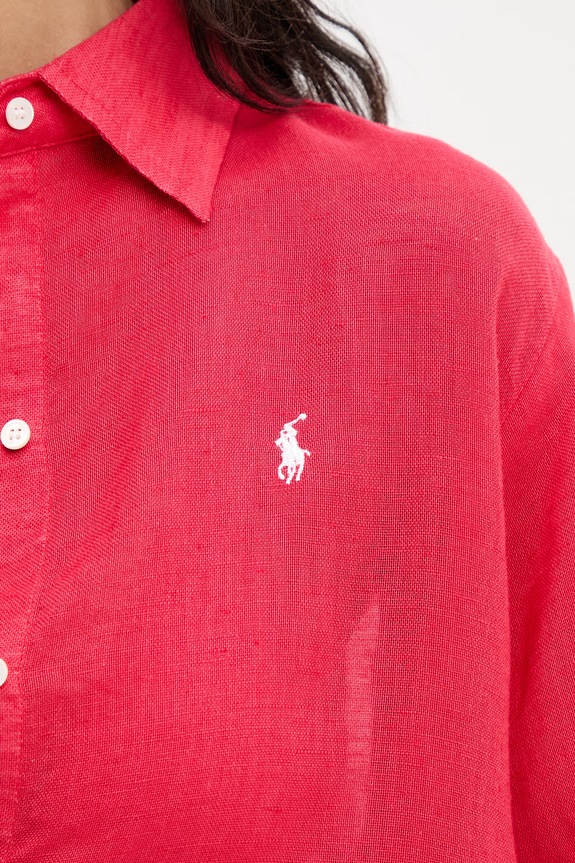 Polo Ralph Lauren πουκάμισο παραλίας γυναικείο 21564377 κόκκινο