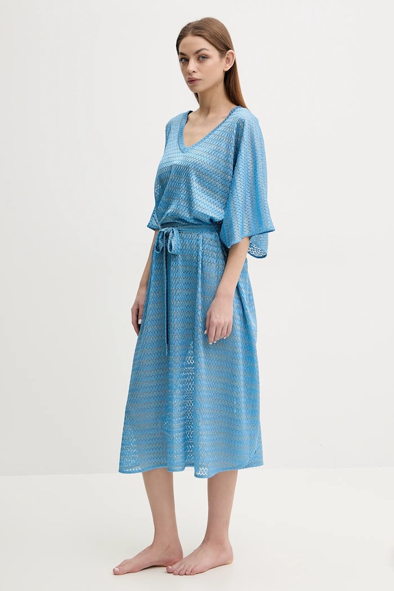 Melissa Odabash rochie de plajă MO.JUNE albastru SS25
