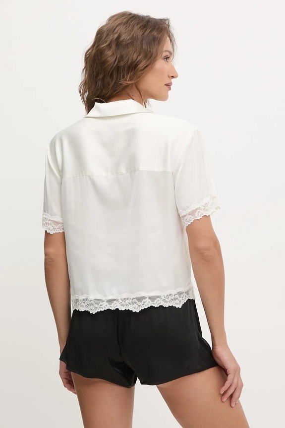 Abercrombie & Fitch koszula piżamowa KI146.5053.111 beżowy SS25