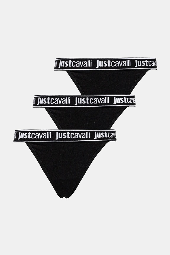 Just Cavalli stringi 3-pack dzianina czarny 78PAJU01.CJUT2