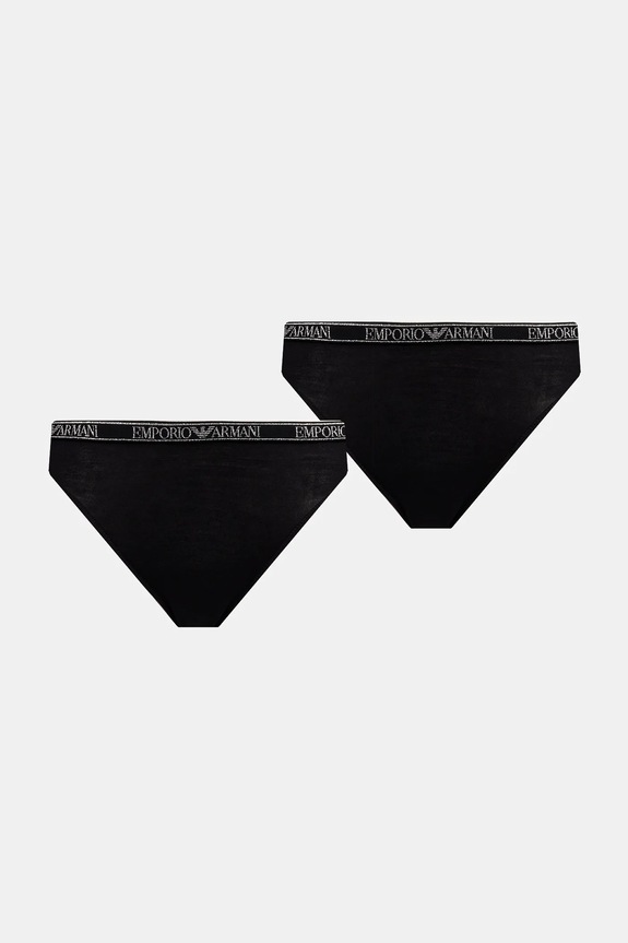 Emporio Armani Underwear figi 2-pack dzianina czarny EW000403.AF10889
