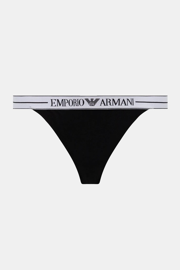 Emporio Armani Underwear stringi 2-pack EW000405.AF10881 czarny AW25