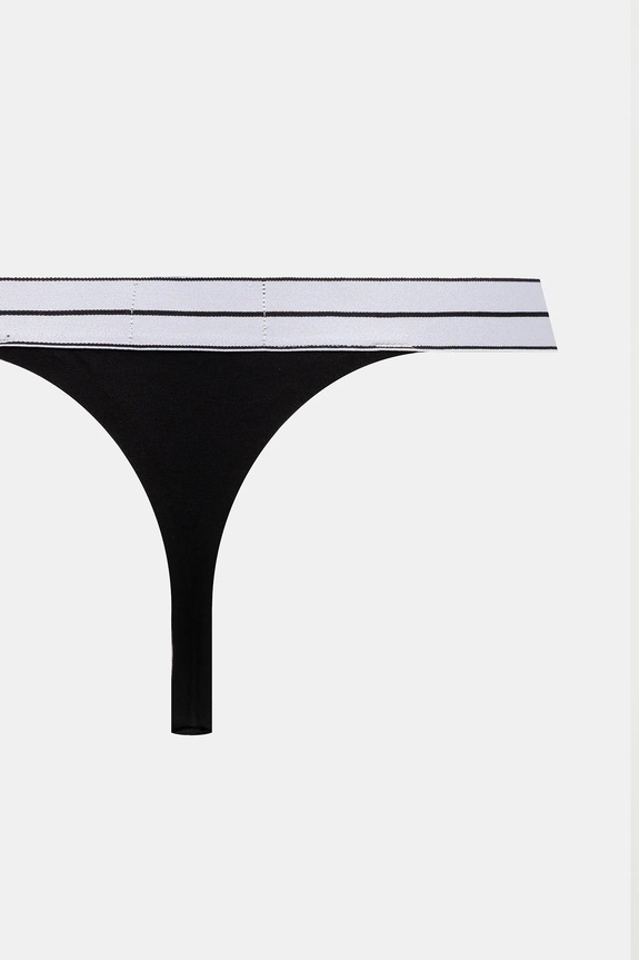 Odzież Emporio Armani Underwear stringi 2-pack EW000405.AF10881 czarny
