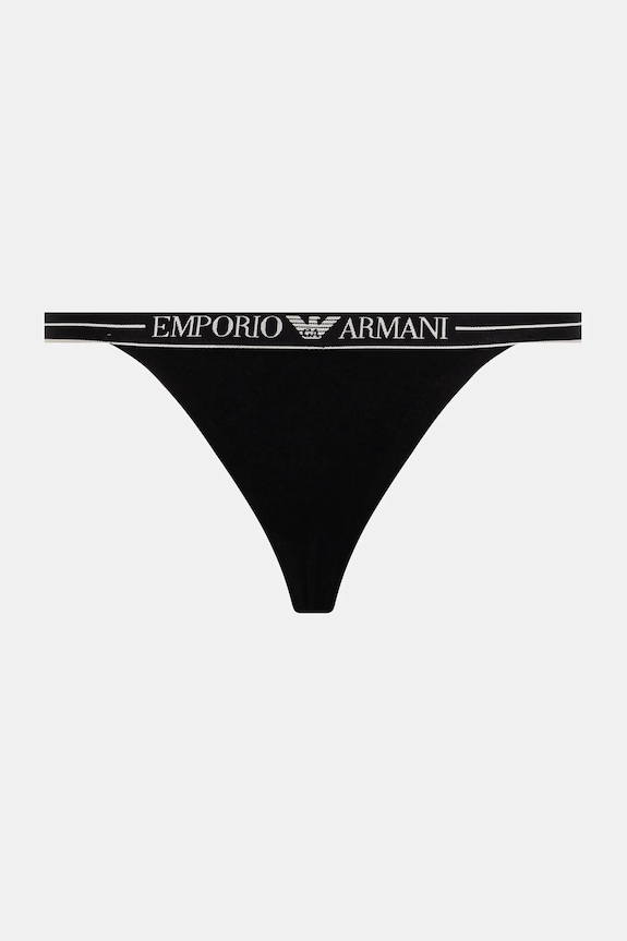 Emporio Armani Underwear stringi 2-pack EW000405.AF10881 czarny AW25