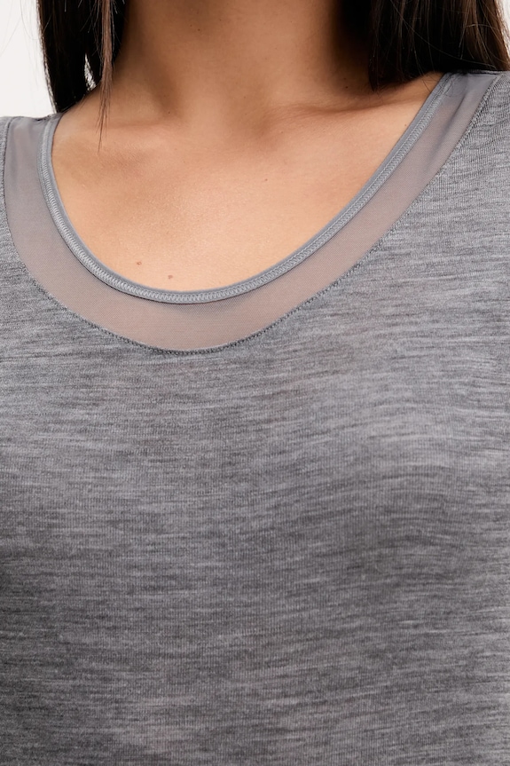 Top spodnej bielizne z merino vlny Chantelle FEMILET sivá FN1582.0DH