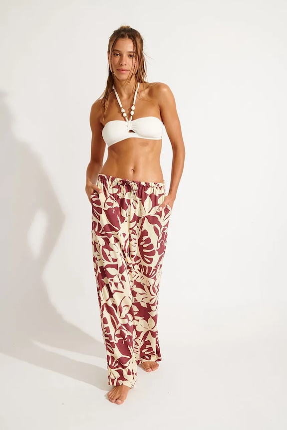 Banana Moon pantaloni mare Sarong OKEAH.SARONG granata