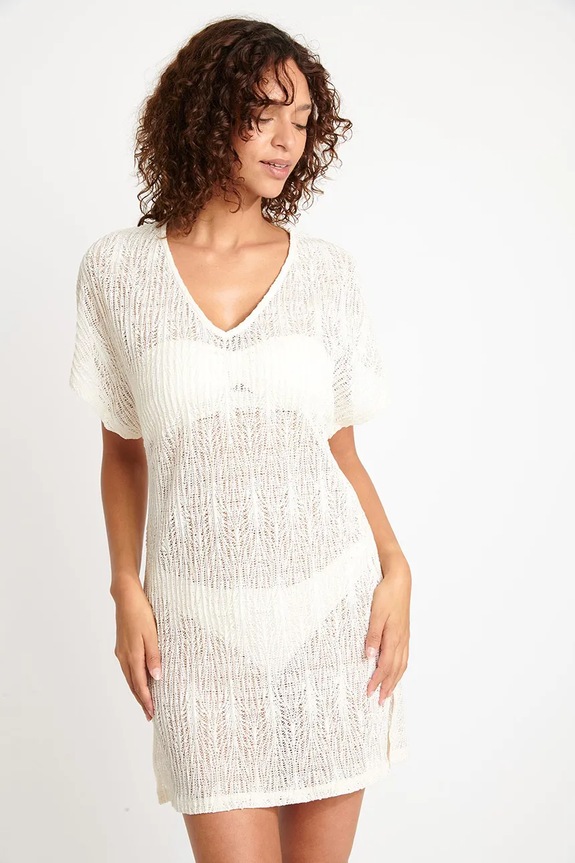 Φόρεμα παραλίας Banana Moon Beachsoul μπεζ ZINIA.BEACHSOUL