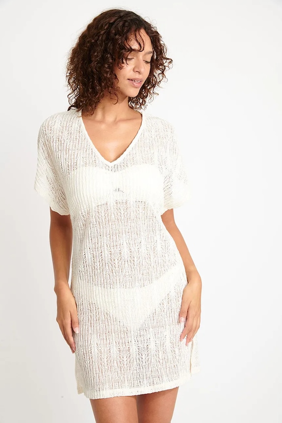 Φόρεμα παραλίας Banana Moon Beachsoul μπεζ ZINIA.BEACHSOUL
