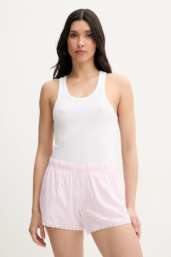 Hollister Co. pamut pizsama alsó KI346.5023.604 rózsaszín SS25