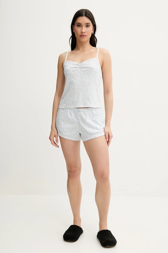 Σορτς πιτζάμας Hollister Co. KI346.5035.109 μπεζ SS25