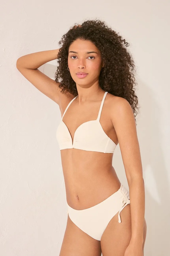 Μαγιό σλιπ μπικίνι women'secret 6469630 μπεζ