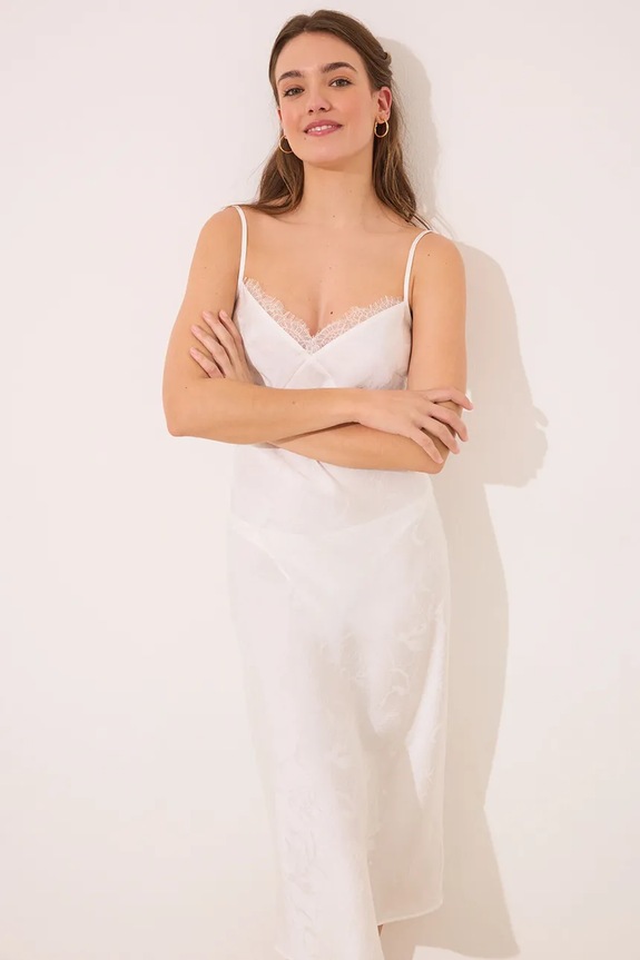 women'secret koszula nocna 3419155 biały SS25