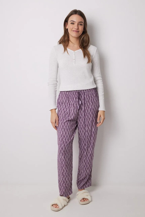 women'secret pantaloni de pijama 3709650 violet SS25