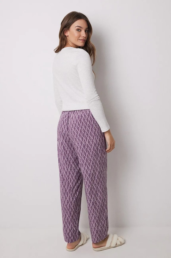 Îmbrăcăminte women'secret pantaloni de pijama 3709650 violet