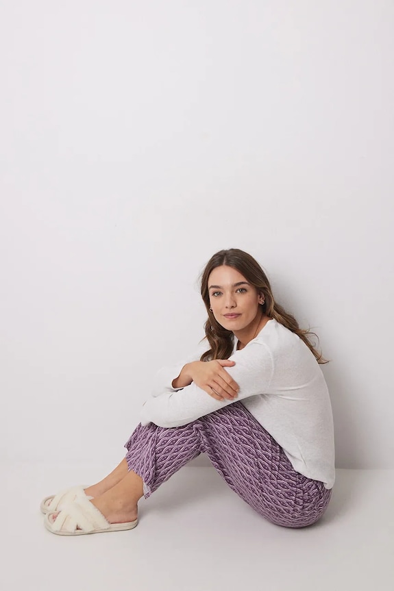 women'secret pantaloni de pijama violet 3709650