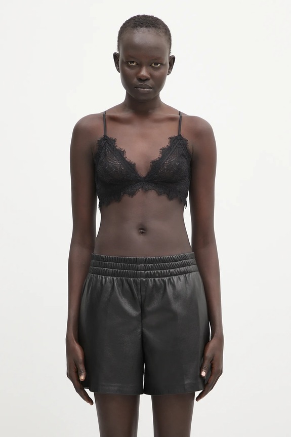 Anine Bing biustonosz Lace Bra With Trim miękka czarny A.10.0003