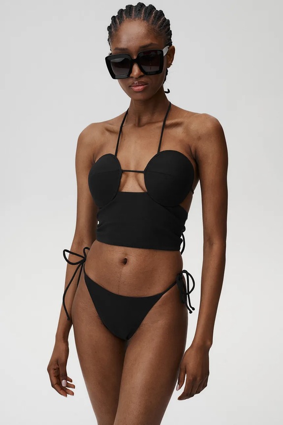 Undress Code slip da bikini Siena Bikini Bottom fondi nero 934.