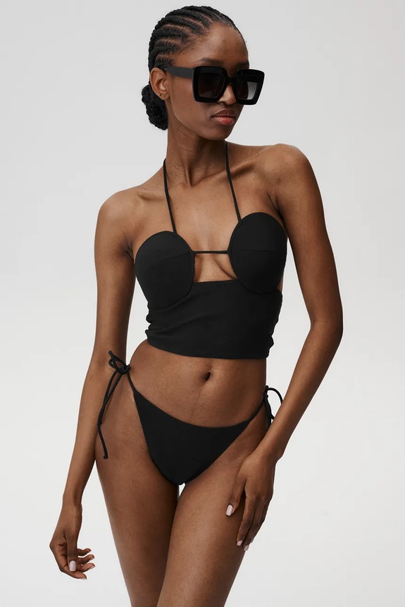 Undress Code slip da bikini Siena Bikini Bottom nero 934.