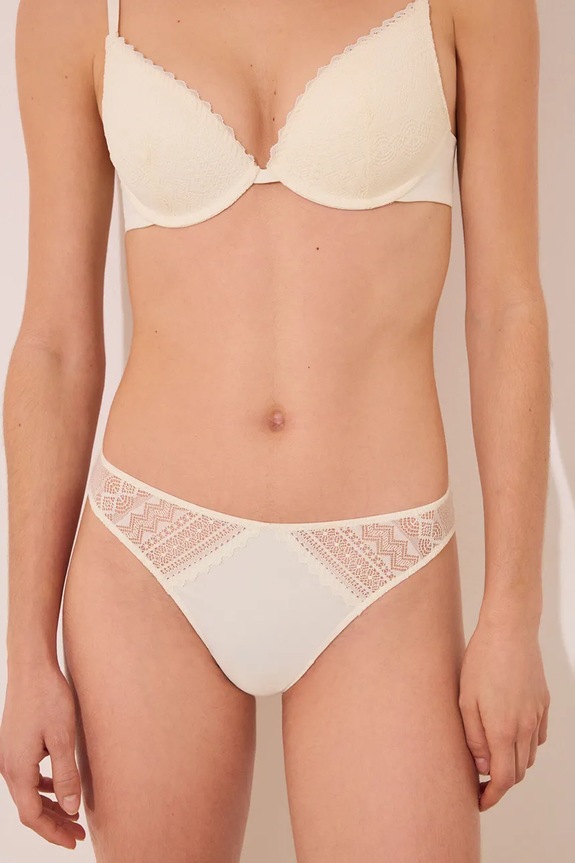 women'secret figi tkanina biały 4219876
