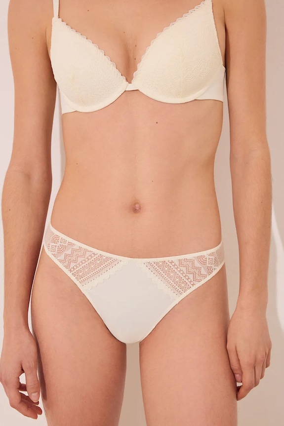 women'secret figi tkanina biały 4219876