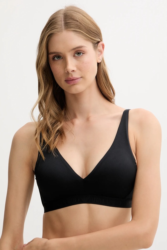 Podprsenka Emporio Armani Underwear bez kostíc čierna EW000435.AF10891