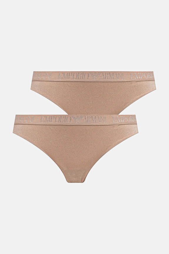 Nohavičky Emporio Armani Underwear 2-pak nohavičky béžová EW000404.AF10891