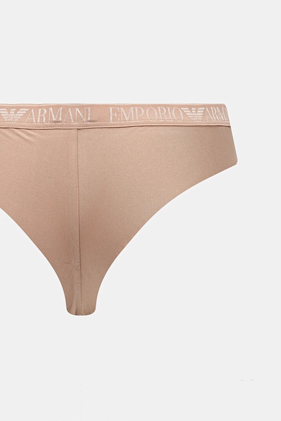 Oblečenie Nohavičky Emporio Armani Underwear 2-pak EW000404.AF10891 béžová
