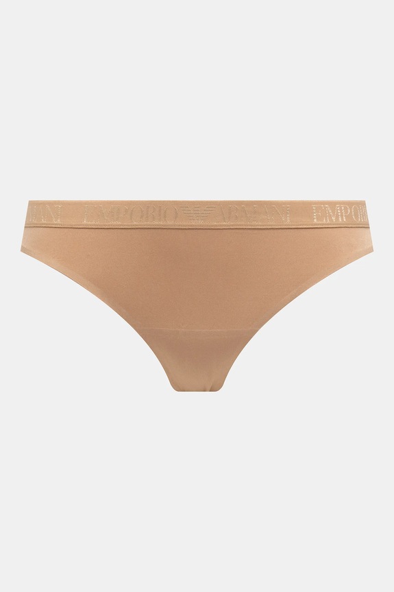 Emporio Armani Underwear stringi 2-pack EW000402.AF10891 beżowy AW25