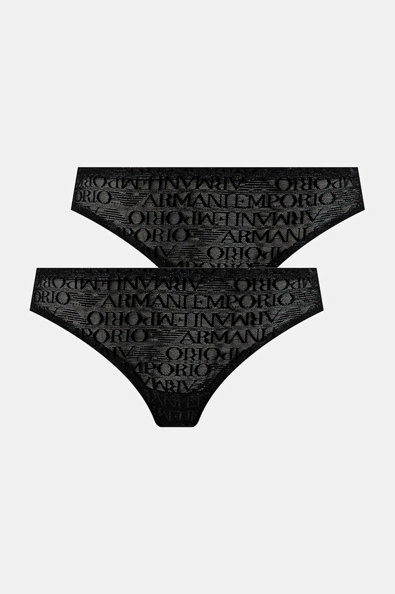 Emporio Armani Underwear brazyliany 2-pack tkanina czarny EW000402.AF10880