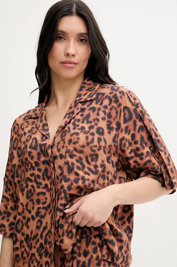 Chantelle camicia da spiaggia EXPLORE marrone C18SH5