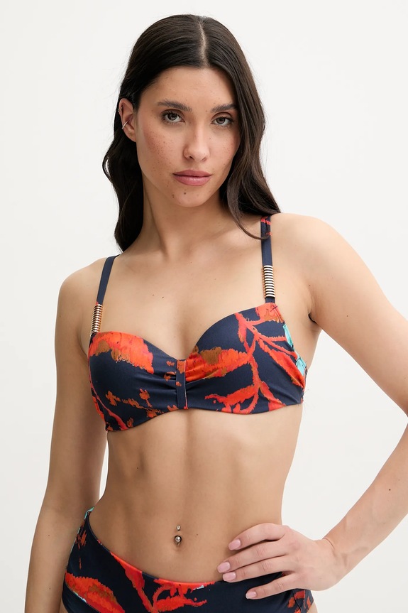 Bikini top Chantelle ICON με μεταλλικές μπανέλες μαύρο C16VN5