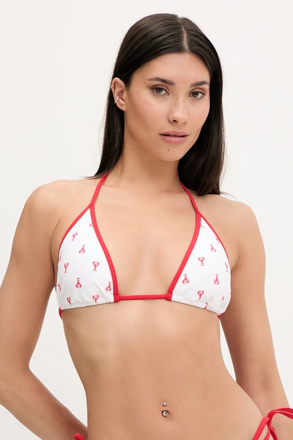 Hollister Co. biustonosz kąpielowy bez fiszbinów biały KI311.5157.505