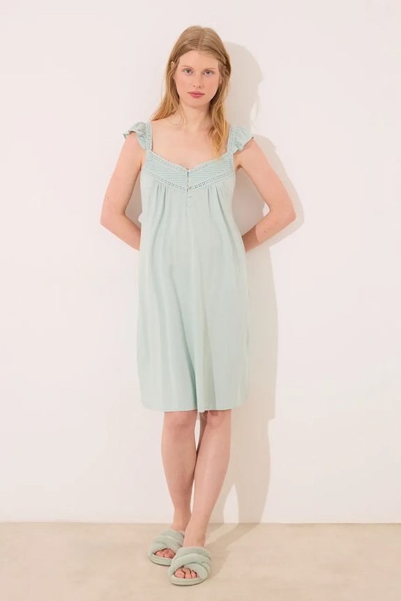 women'secret camicia da notte maglia verde 3639172
