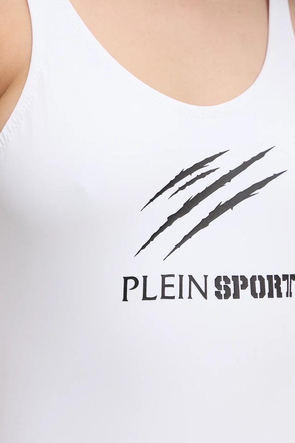 PLEIN SPORT egyrészes fürdőruha fehér PS25WOP01