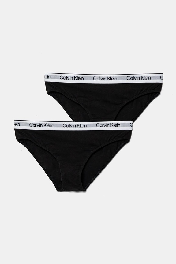 Calvin Klein Underwear figi dziecięce 2-pack melanż czarny G80G800726.PPYA