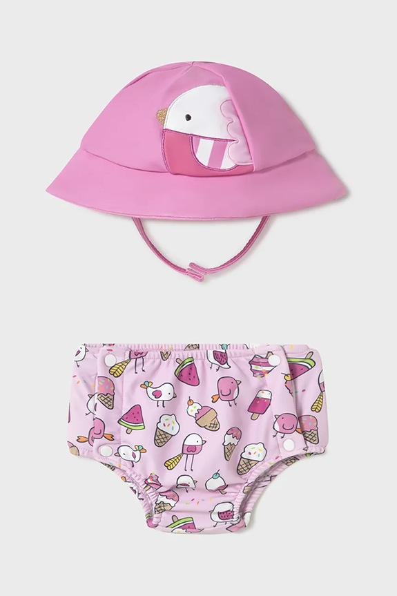 Mayoral Newborn baba úszónadrág mintás rózsaszín 1620.G.1R.Newborn.PPYH