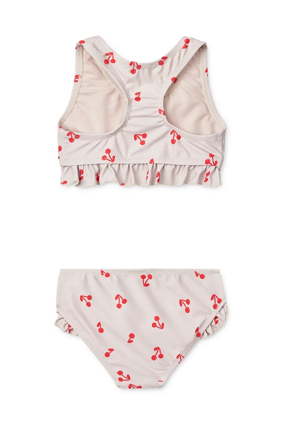 Liewood dwuczęściowy strój kąpielowy dziecięcy Bellamy Bikini Set LW19755 beżowy SS25