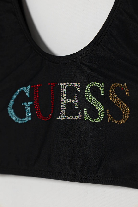 Fete Guess costum de baie pentru copii din două piese 2-pack J5GZ00.KCA60.PPYA negru