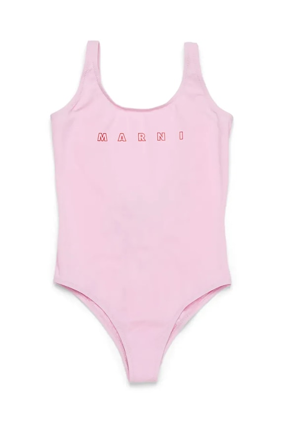 Ολόσωμο παιδικό μαγιό Marni MM20F SWIMSUIT μαλακό ροζ M01350