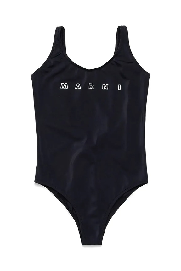 Marni egyrészes gyerek fürdőruha MM20F SWIMSUIT melltartó merevítő nélkül fekete M01350