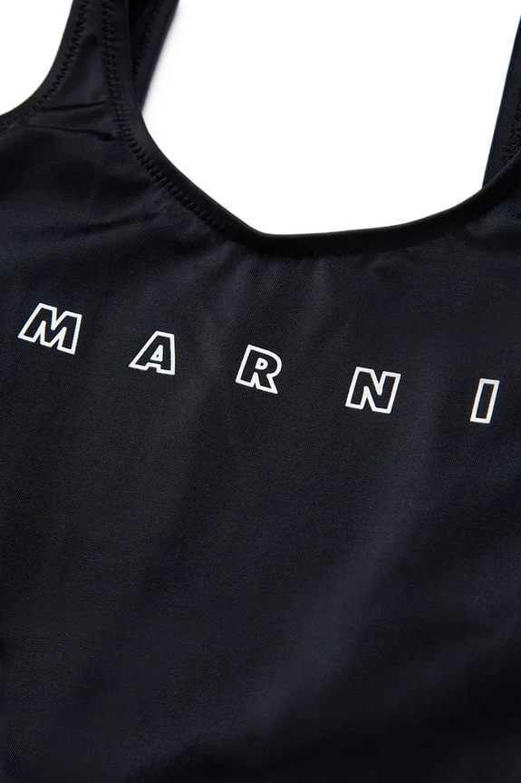 Marni egyrészes gyerek fürdőruha MM20F SWIMSUIT fekete M01350