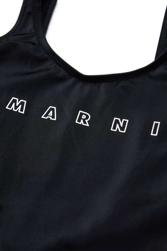 Marni egyrészes gyerek fürdőruha MM20F SWIMSUIT fekete M01350