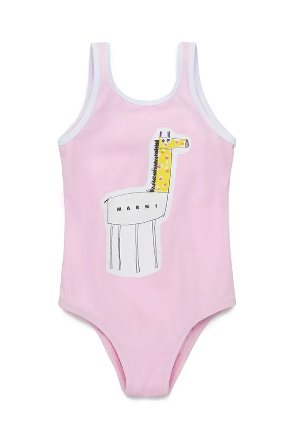 Ολόσωμο βρεφικό μαγιό Marni MM16B SWIMSUIT μαλακό ροζ M01395