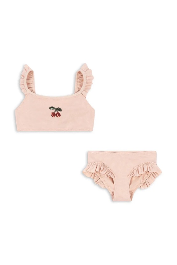 Konges Sløjd dwuczęściowy strój kąpielowy dziecięcy JADE BIKINI KS103041 beżowy SS25