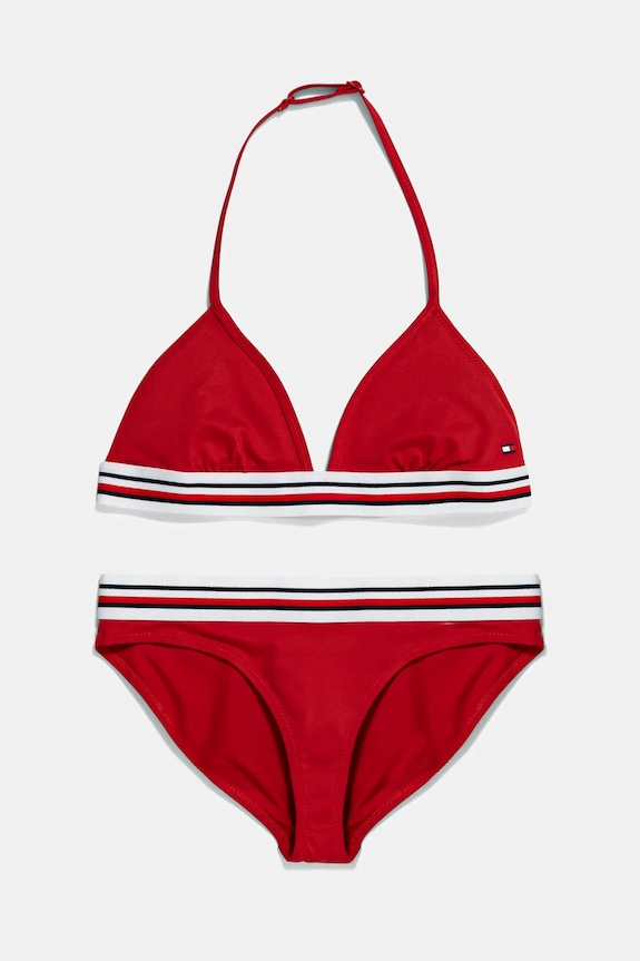 Tommy Hilfiger strój kąpielowy dziecięcy komplet czerwony UG0UG00795.PPYA
