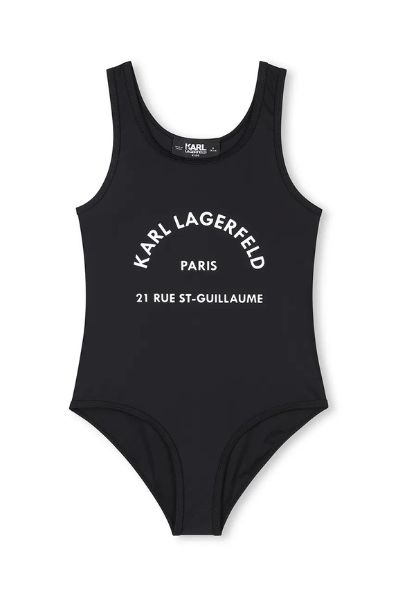 Karl Lagerfeld jednoczęściowy strój kąpielowy dziecięcy miękka czarny Z30444.156.162