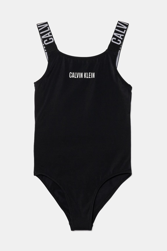 Calvin Klein Jeans costum de baie dintr-o bucată pentru copii moale negru KY0KY00098.PPYA